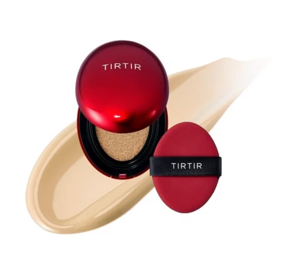 Tirtir Mask Fit Red Cushion Foundation Langhoudend Lichte Opbouwbare Dekking Semi-Matte Finish Koreaanse Cushion Foundation 4,5 ml 24W Soft Beige