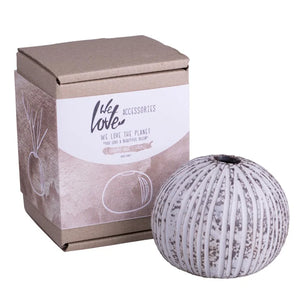 We Love The Planet Ceramic Vase - Stripe