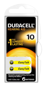 Duracell Gehoorapparaat DA10 6 stuks