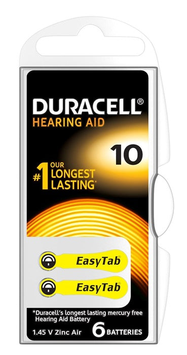 Duracell Gehoorapparaat DA10 6 stuks