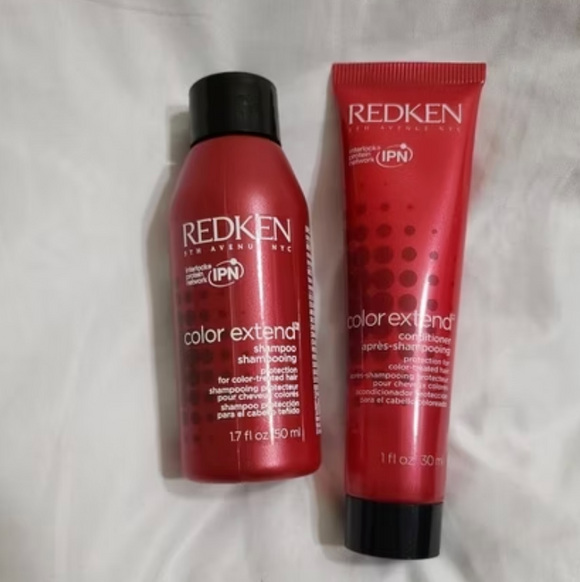 New Redken Color Extend Shampoo and Conditioner Color Protection 1.7oz IPN